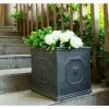 KANTE 12.6 in. W Square Antique Gray Lightweight Concrete/Fiberglass Indoor Outdoor English Lion Head Planter 1 KANTE 12.6 in. W Square Antique Gray Lightweight Concrete/Fiberglass Indoor Outdoor English Lion Head Planter -KANTE Sales antique gray kante plant pots osf0172b c80451 64 1000