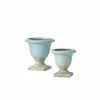 SULLIVANS Aqua Ceramic Urns (Set of 2) -KANTE Sales aqua sullivans plant pots cm2891 64 1000