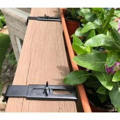 Vigoro Adjustable Window Planter Box Single Metal Bracket -KANTE Sales black metal vigoro plant hangers 51472 76 1000