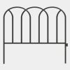 Vigoro 16 in. Round Metal Gothic Garden Fence 1 Vigoro 16 in. Round Metal Gothic Garden Fence -KANTE Sales black powder coated metal vigoro garden fencing 51384 64 1000