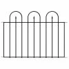 Vigoro Westbrook 36 in. x 48 in. Black Steel Fence Panel