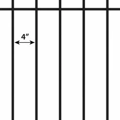 Vigoro Westbrook 36 in. x 48 in. Black Steel Fence Panel -KANTE Sales black vigoro garden fencing 860329 a0 1000