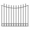 Vigoro Beaumont 40.4 in. H x 49.6 in. W Black Steel 3-Rail Fence Panel (4-Pack) 2 Vigoro Beaumont 40.4 in. H x 49.6 in. W Black Steel 3-Rail Fence Panel (4-Pack) -KANTE Sales black vigoro garden fencing 860336 4pk 64 1000