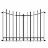 Vigoro Beaumont No Dig 40.4 in. H x 53.7 in. W Black Steel Decorative Fence Gate -KANTE Sales black vigoro garden fencing 860343 64 1000