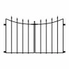 Vigoro Empire/Westbrook 28 in. Black Steel Decorative Fence Gate -KANTE Sales black vigoro garden fencing 860350 64 1000