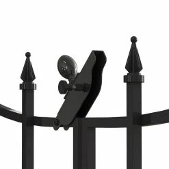 Vigoro Empire/Westbrook 28 in. Black Steel Decorative Fence Gate 17 Vigoro Empire/Westbrook 28 in. Black Steel Decorative Fence Gate -KANTE Sales black vigoro garden fencing 860350 77 1000
