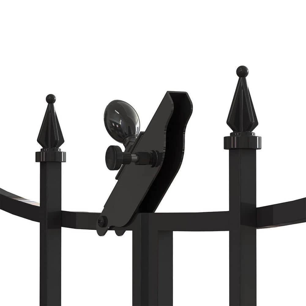 Vigoro Empire/Westbrook 28 in. Black Steel Decorative Fence Gate 7 Vigoro Empire/Westbrook 28 in. Black Steel Decorative Fence Gate - Image 5