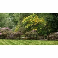 Vigoro Empire/Westbrook 28 in. Black Steel Decorative Fence Gate 22 Vigoro Empire/Westbrook 28 in. Black Steel Decorative Fence Gate -KANTE Sales black vigoro garden fencing 860350 fa 1000