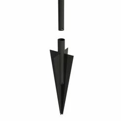 Vigoro Beaumont 53.3 in. x 3 in. x 3 in. Black Steel Fence Post and Stake (5-Pack) 14 Vigoro Beaumont 53.3 in. x 3 in. x 3 in. Black Steel Fence Post and Stake (5-Pack) -KANTE Sales black vigoro garden fencing 860367 5pk a0 1000