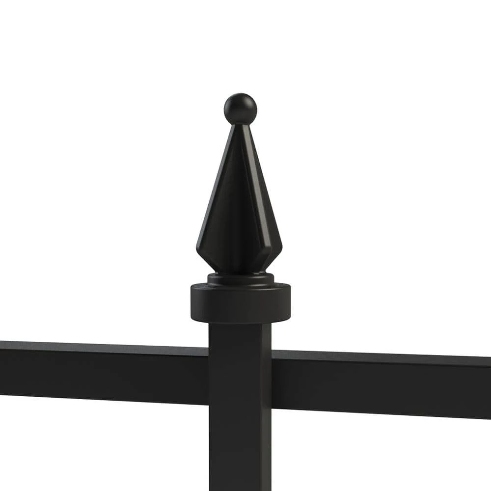 Vigoro Empire 30 in. x 36 in. Black Steel Fence Panel 6 Vigoro Empire 30 in. x 36 in. Black Steel Fence Panel - Image 4