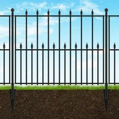 Vigoro Empire/Westbrook 41 in. x 2.3 in. x 2.3 in. Black Steel Fence Post (5-Pack) 18 Vigoro Empire/Westbrook 41 in. x 2.3 in. x 2.3 in. Black Steel Fence Post (5-Pack) -KANTE Sales black vigoro garden fencing 860398 5pk 1d 1000