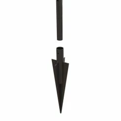 Vigoro Empire/Westbrook 41 in. x 2.3 in. x 2.3 in. Black Steel Fence Post -KANTE Sales black vigoro garden fencing 860398 a0 1000