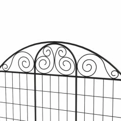 Vigoro Rockdale 43.8 in. Black Steel Fence Panel (6-Pack) 17 Vigoro Rockdale 43.8 in. Black Steel Fence Panel (6-Pack) -KANTE Sales black vigoro garden fencing 860404 6pk 1d 1000