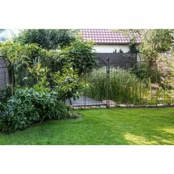 Vigoro Rockdale 43.8 in. Black Steel Fence Panel (6-Pack) 23 Vigoro Rockdale 43.8 in. Black Steel Fence Panel (6-Pack) -KANTE Sales black vigoro garden fencing 860404 6pk 31 1000