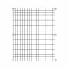 Vigoro 44 in. H x 36 in. W Steel Multi-Purpose No Dig Black Fence Panel