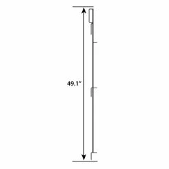 Vigoro 49 in. H Steel No Dig Multi-Purpose Black Latch 12 Vigoro 49 in. H Steel No Dig Multi-Purpose Black Latch -KANTE Sales black vigoro garden fencing 860435 40 1000