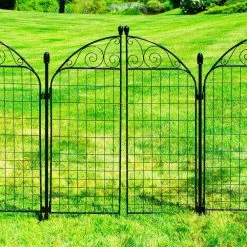 Vigoro Rockdale 41.9 in. Black Steel Fence Gate 19 Vigoro Rockdale 41.9 in. Black Steel Fence Gate -KANTE Sales black vigoro garden fencing 860442 4f 1000