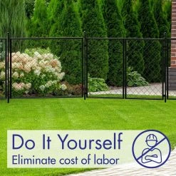 Vigoro 37.3 in. H x 51 in. W Steel Diamond Mesh Garden Fence Panel -KANTE Sales black vigoro garden fencing 860640 1f 1000