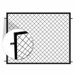 Vigoro 37.3 in. H x 51 in. W Steel Diamond Mesh Garden Fence Panel -KANTE Sales black vigoro garden fencing 860640 40 1000