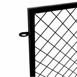 Vigoro 37.3 in. H x 51 in. W Steel Diamond Mesh Garden Fence Panel -KANTE Sales black vigoro garden fencing 860640 77 1000