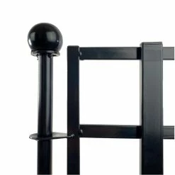 Vigoro 37.2 in. H x 42.87 in. W Steel 3-Rail Garden Fence Panel -KANTE Sales black vigoro garden fencing 860701 c3 1000