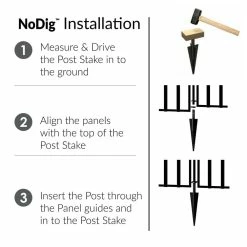 Vigoro 37.2 in. H x 55.7 in. W Steel 3-Rail Garden Fence Gate 20 Vigoro 37.2 in. H x 55.7 in. W Steel 3-Rail Garden Fence Gate -KANTE Sales black vigoro garden fencing 860718 66 1000