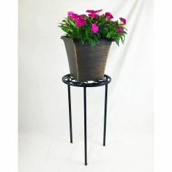Vigoro 12 in. x 21 in. Black Metal Indoor Round Plant Stand 13 Vigoro 12 in. x 21 in. Black Metal Indoor Round Plant Stand -KANTE Sales black vigoro plant stands 51160 1f 1000