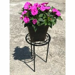 Vigoro 12 in. x 21 in. Black Metal Indoor Round Plant Stand 14 Vigoro 12 in. x 21 in. Black Metal Indoor Round Plant Stand -KANTE Sales black vigoro plant stands 51160 44 1000