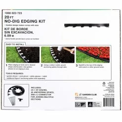 Vigoro 20 ft. No-Dig Landscape Plastic Edging Kit 19 Vigoro 20 ft. No-Dig Landscape Plastic Edging Kit -KANTE Sales black vigoro plastic edging 3001 20hd 6 4f 1000