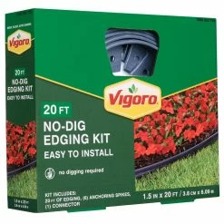 Vigoro 20 ft. No-Dig Landscape Plastic Edging Kit 18 Vigoro 20 ft. No-Dig Landscape Plastic Edging Kit -KANTE Sales black vigoro plastic edging 3001 20hd 6 c3 1000