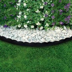 Vigoro 20 ft. x 2.25 in. Black Scalloped Polyethylene No-Dig Edging -KANTE Sales black vigoro plastic edging 3011 20hd 5 4f 1000