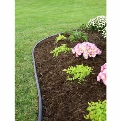 Vigoro 60 ft. x 0.5 in. x 4.5 in. Black Plastic Lawn Edging -KANTE Sales black vigoro plastic edging vig 60c fa 1000