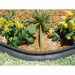 Vigoro EcoBorder 4 ft. Black Rubber Landscape Edging (Single) -KANTE Sales black vigoro rubber edging ecobrd blk 4 ft 4f 1000