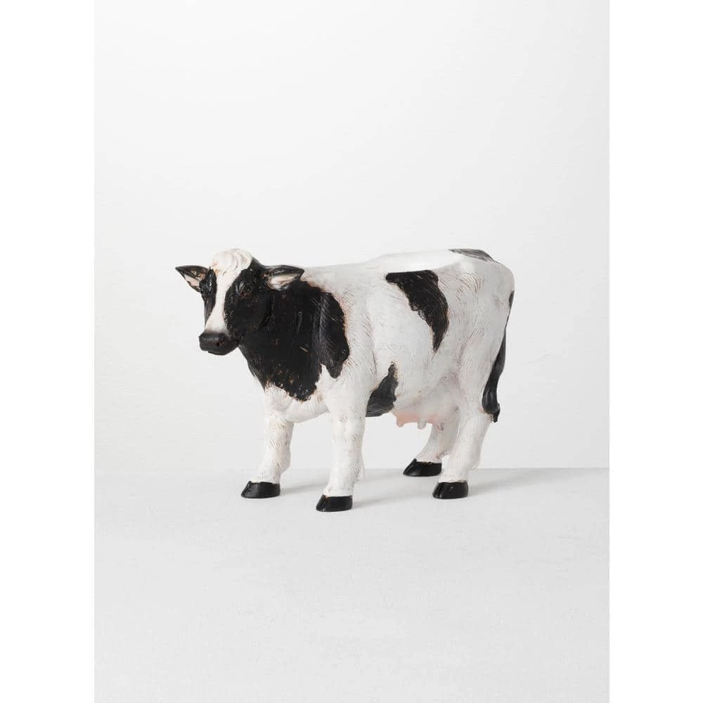 SULLIVANS Black and White Polyresin Cow Planter 3 SULLIVANS Black and White Polyresin Cow Planter