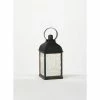SULLIVANS 10.5 in. Black Speckled Lantern with LED Pillar Candle -KANTE Sales blacks sullivans outdoor lanterns sea44237ln 64 1000