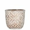 SULLIVANS Brown Cement Patterned Round Pot 1 SULLIVANS Brown Cement Patterned Round Pot -KANTE Sales brown sullivans plant pots cmt1112 64 1000