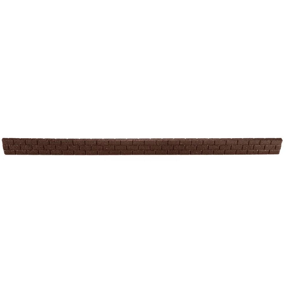 Vigoro 4 ft. Brown No-Dig Rubber Landscape Edging (6-Pack) 5 Vigoro 4 ft. Brown No-Dig Rubber Landscape Edging (6-Pack) - Image 3