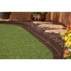 Vigoro 4 ft. Brown No-Dig Rubber Landscape Edging (6-Pack) 21 Vigoro 4 ft. Brown No-Dig Rubber Landscape Edging (6-Pack) -KANTE Sales brown vigoro rubber edging dcbfe4bn6 fa 1000
