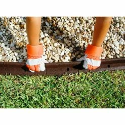 Vigoro EcoBorder 4 ft. Brown Rubber Landscape Edging (48-Count/Pallet) -KANTE Sales brown vigoro rubber edging ecobrd br 48 40 1000