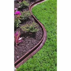 Vigoro EcoBorder 4 ft. Brown Rubber Landscape Edging (6-Pack) -KANTE Sales brown vigoro rubber edging ecobrd brn 6pk 31 1000