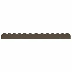 Vigoro 47 in. x 2 in. x 4 in. Brown Scalloped Rubber Garden Edging 11 Vigoro 47 in. x 2 in. x 4 in. Brown Scalloped Rubber Garden Edging -KANTE Sales brown vigoro rubber edging mt5001678 40 1000