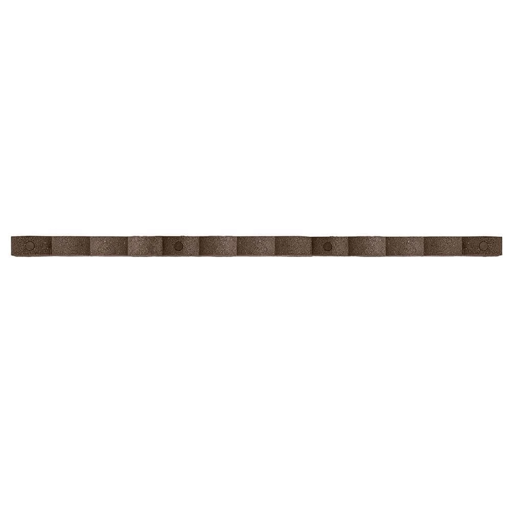 Vigoro 47 in. x 2 in. x 4 in. Brown Scalloped Rubber Garden Edging 8 Vigoro 47 in. x 2 in. x 4 in. Brown Scalloped Rubber Garden Edging - Image 6