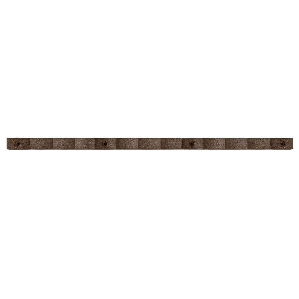 Vigoro 47 in. x 2 in. x 4 in. Brown Scalloped Rubber Garden Edging 6 Vigoro 47 in. x 2 in. x 4 in. Brown Scalloped Rubber Garden Edging - Image 4