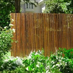Vigoro 6 ft. x 8 ft. Caramel Brown Full Round Bamboo Fence 10 Vigoro 6 ft. x 8 ft. Caramel Brown Full Round Bamboo Fence -KANTE Sales caramel brown vigoro garden fencing 4477411 4f 1000