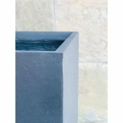 KANTE 12 in. H Square Charcoal Concrete/Fiberglass Indoor Outdoor Elegant Planter -KANTE Sales charcoal kante plant pots osf0001b c60121 66 1000
