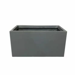 KANTE 23 in. L Rectangular Charcoal Concrete/Fiberglass Indoor Outdoor Elegant Planter -KANTE Sales charcoal kante plant pots osf0104a c60121 c3 1000