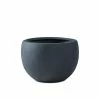 KANTE 8 in. H Charcoal Concrete and Fiberglass Round Bowl Planter, Outdoor Indoor Large Planters Pots with Drainage -KANTE Sales charcoal kante plant pots rc0049a c60121 64 1000