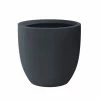KANTE 9 in. H Charcoal Concrete and Fiberglass Round Bowl Planter, Outdoor Indoor Large Planters Pots with Drainage -KANTE Sales charcoal kante plant pots rc0050a c60121 64 1000