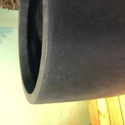 KANTE 21.7 in. Tall Charcoal Lightweight Concrete Round Outdoor Planter -KANTE Sales charcoal kante plant pots rc0066a c60121 76 1000