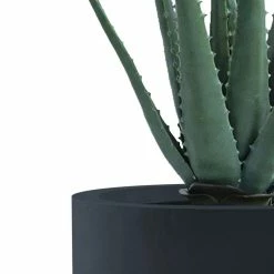 KANTE 31.4" and 23.6"H Charcoal Finish Concrete Tall Planters (Set of 2), Large Outdoor Indoor w/Drainage Hole & Rubber Plug -KANTE Sales charcoal kante plant pots rc0099ab c60121 4f 1000